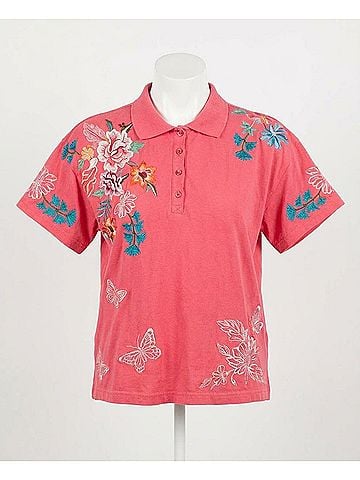 Johnny Was Lorne Polo Tee (view 1)
