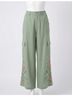Johnny Was Green Marisol Drawstring Hem Cargo Pant Size M - photo 1