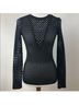 BCBGMAXAZRIA Solid Black Long Sleeve Top Size XS - photo 4