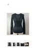 BCBGMAXAZRIA Solid Black Long Sleeve Top Size XS - photo 8