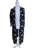 Ann Taylor LOFT 100% Modal Floral Multi Color Blue Jacket Size S - photo 1