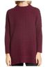 French Connection 100% Cotton Solid Burgundy Pullover Sweater Size M - photo 6