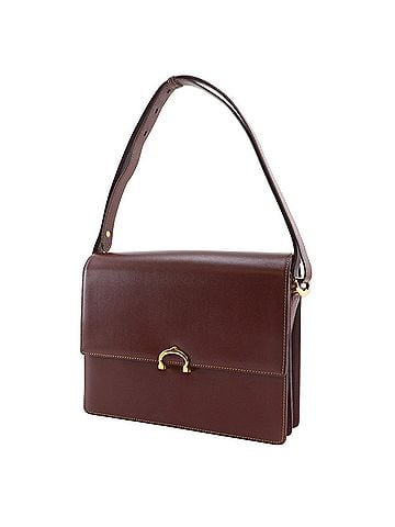 Cartier Cartier Must Line Shoulder Bag, Calfskin, Bordeaux, A5 size, Flap Closure, Women's (view 2)