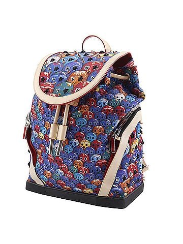 Christian Louboutin Christian Louboutin Explorer Funk Backpack - Men's Backpack/Daypack Made in Mexico, Studded, Nylon x Leather, Multicolor, 2-way, A4 size, Magnetic closure. (view 2)