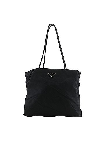 Prada Prada tote bag, nylon, black, A4 size, open type, for women. (view 1)