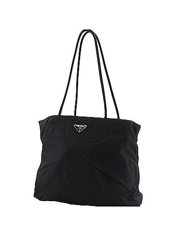 Prada Prada tote bag, nylon, black, A4 size, open type, for women. (view 2)