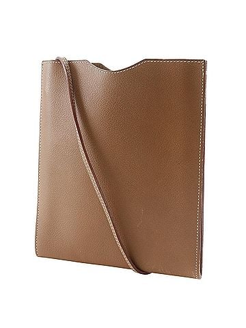 Hermès Hermes Onimetu Shoulder Bag, Calfskin, Brown, Open Type, Women's (view 2)