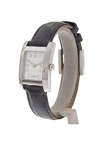 Fendi Fendi Olologi 7000L Stainless Steel x Leather Quartz Analog Watch with White Dial - Women's (view 2)