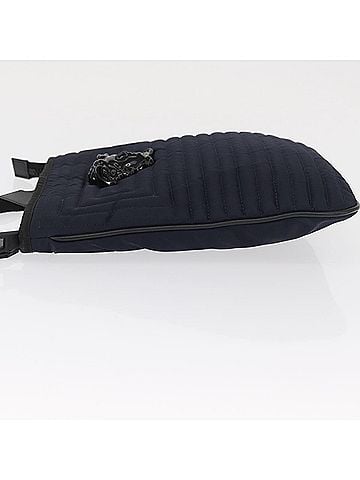Versace Vintage Shoulder Bag Nylon Navy Nylon Shoulder Bag Bag (view 2)