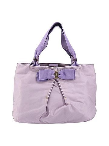 Salvatore Ferragamo Vala Tote Nylon Purple Nylon Tote Bag Bag (view 1)