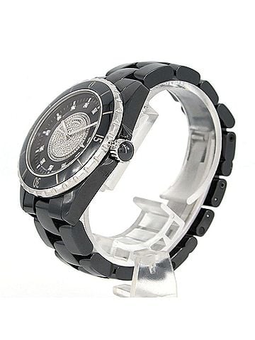 Chanel Chanel J12 38mm Ceramic 12P Center Pave H1757 Automatic Watch (view 2)