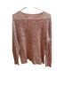 Time and Tru Hearts Pink White Pullover Sweater Size 12 - photo 1