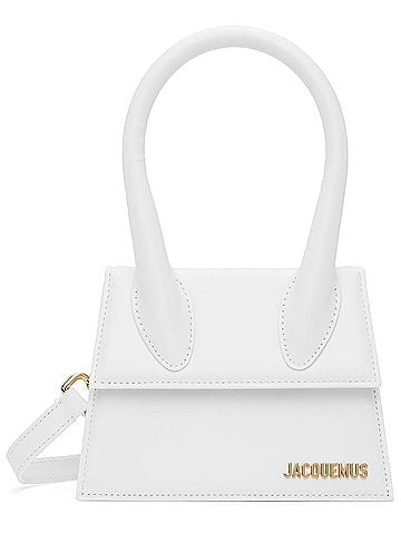Jacquemus Le Chiquito Moyen Bag Leather White Leather Shoulder Bag Bag (view 1)