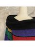 Gitano Stripes Multi Color Pullover Sweater Size M - photo 5