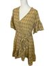 Max Studio Floral Yellow Black Casual Dress Size XL - photo 7
