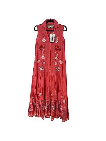 Chufy Plant Magick Verbena Embroidered Maxi Dress Casual Dress (view 1)