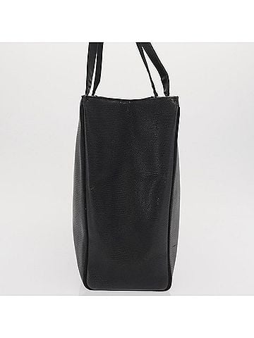 Salvatore Ferragamo Vara Tote Leather Black Leather Tote Bag Bag (view 2)