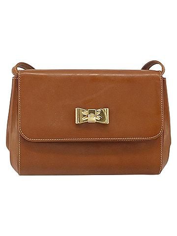 Gucci Vintage Shoulder Bag Leather Brown Leather Shoulder Bag Bag (view 1)