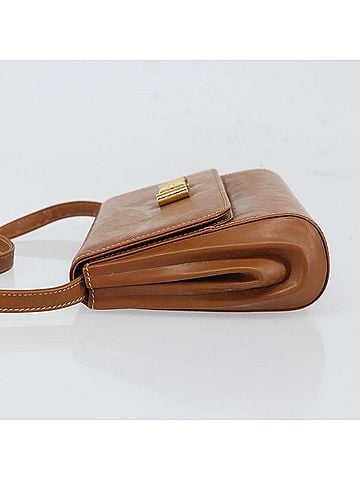 Gucci Vintage Shoulder Bag Leather Brown Leather Shoulder Bag Bag (view 2)