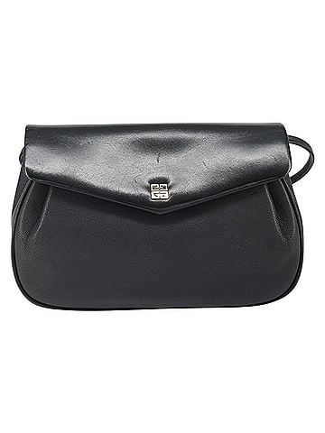 Givenchy Vintage 4G Shoulder Bag Leather Black Leather Shoulder Bag Bag (view 1)