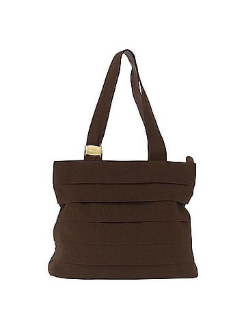 Salvatore Ferragamo Vara Tote Canvas Brown Canvas Tote Bag Bag (view 1)