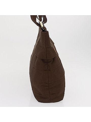 Salvatore Ferragamo Vara Tote Canvas Brown Canvas Tote Bag Bag (view 2)