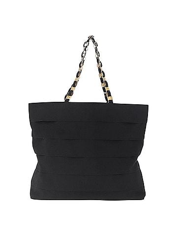 Salvatore Ferragamo Vala Tote Canvas Black Canvas Tote Bag Bag (view 1)