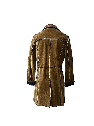 Scully Suede Western Denim Lined Blazer Car Coat (view 2)