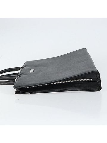 Burberry Vintage Briefcase Leather Black Leather Briefcase Bag (view 2)