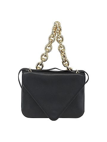 Bottega Veneta Mount Shoulder Bag Leather Black Leather Shoulder Bag Bag (view 1)