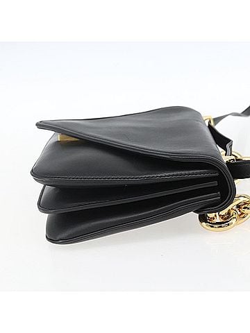 Bottega Veneta Mount Shoulder Bag Leather Black Leather Shoulder Bag Bag (view 2)