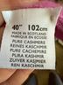 Johnstons Cashmere Solid Argyle Pink Cashmere Pullover Sweater Size M - photo 4