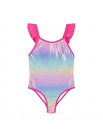 Billie Blush Girls Glitter Swimsuit (view 1)