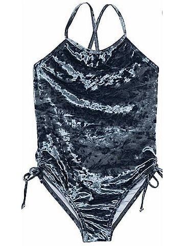 Limeapple Girls Crushed Velvet Tank Suit (view 1)