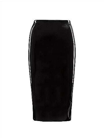 Commando Faux Patent Leather Midi Skirt (view 1)