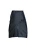 6397 Solid Black Deconstructed Midi Skirt Size L - photo 1