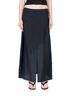 6397 Solid Black Deconstructed Midi Skirt Size L - photo 2