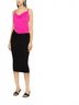 Versace Solid Black La Greca Midi Skirt Size 10 - photo 4