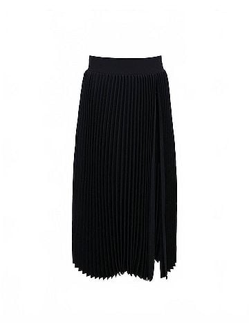 Theo Women's Atlas Pleated High Slit Skirt (view 1)