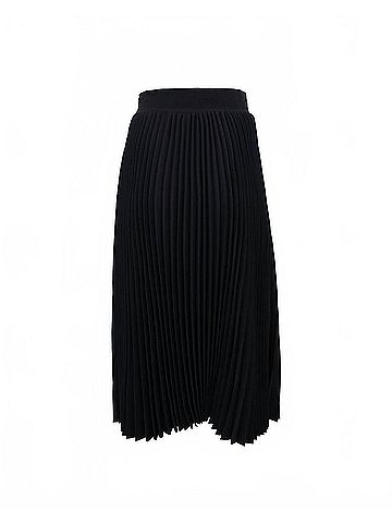 Theo Women's Atlas Pleated High Slit Skirt (view 2)