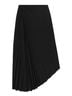 A.L.C. Print Black Tracy Tailored Midi Skirt Size 6 - photo 1