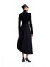 A.L.C. Print Black Tracy Tailored Midi Skirt Size 6 - photo 3
