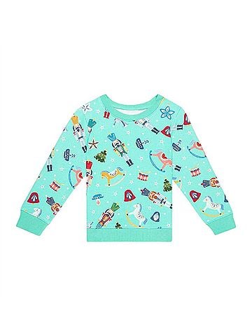 Posh Peanut Boy's Fritz Long Sleeve Sweatshirt (view 1)