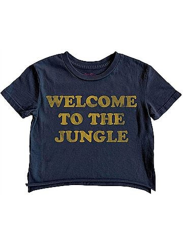 Rowdy Sprout Boy's Gnr Welcome To The Jungle Not Quite Crop Tee (view 1)