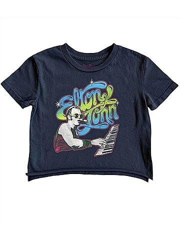 Rowdy Sprout Boy's Elton John Not Quite Crop Top Tee (view 1)