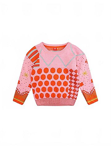 Oilily Kid's Dots Jacquard Kit Sweater (view 1)