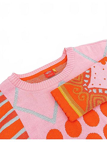 Oilily Kid's Dots Jacquard Kit Sweater (view 2)