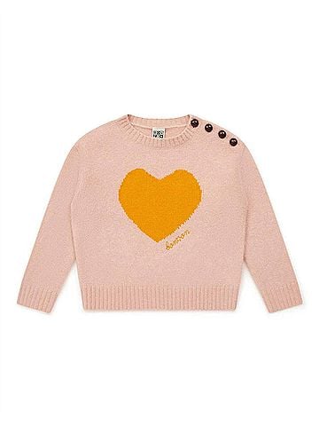Bonton Kid's Misty Heart Sweater (view 1)