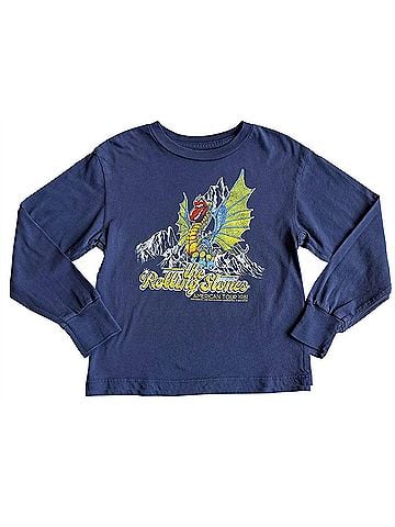 Rowdy Sprout Kids Rolling Stones Organic Long Sleeve Tee (view 1)