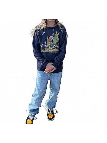 Rowdy Sprout Kids Rolling Stones Organic Long Sleeve Tee (view 2)